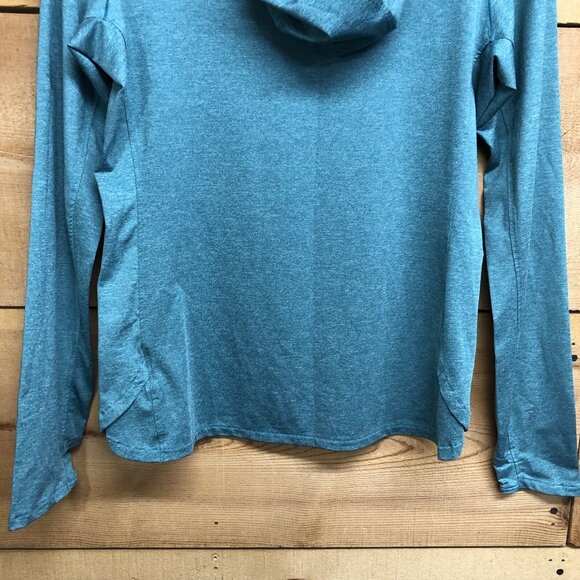 Simms SolarFlex Snap Hoodie UPF 50 Mens Size Small Stretch Insect Shield Blue - Picture 12 of 12